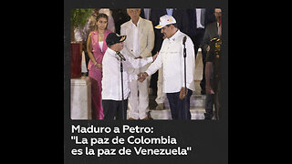 Maduro da un mensaje para construir “la paz de Colombia”