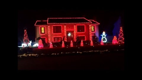 Epic Christmas light display on Connecticut home