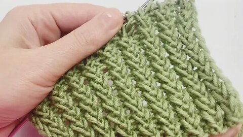 🧶How to knit simple braid stitch