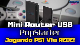 Mini Router USB! Como configurar e usar jogos de PS1 com POPSTARTER! Tutorial completo!