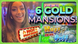 Huff N More Puff Slot Jackpot! 3rd Time Winning BIG on Same Slot Machine!