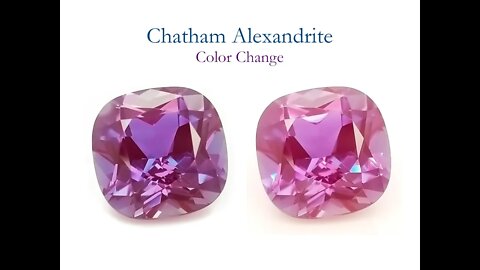 Chatham square cushion alexandrite: Lab grown square cushion cut alexandrite