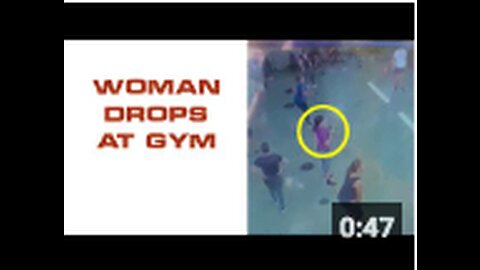 Woman drops down at Gym 👀
