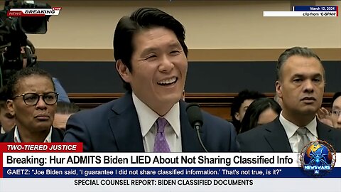 Breaking: Special Council Robert Hur ADMITS Biden LIED About Not Sharing Classified Information