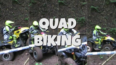 FUN QUAD BIKING IN MOUNTAIN FOREST