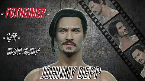 1/6 Johnny Depp action figure custom head sculpt Dior Not Jack Sparrow