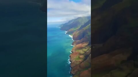 Kauai, Hawaii from above #shorts