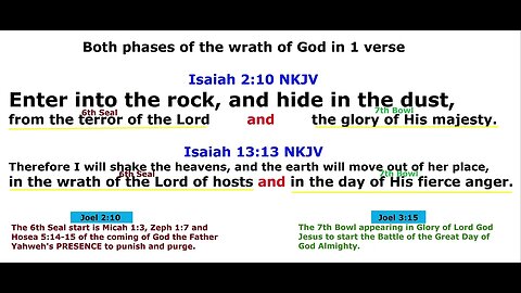 2 phases of the wrath of God in 1 verse