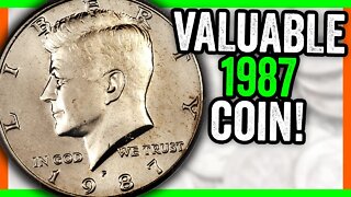 SAVE YOUR 1987 HALF DOLLAR COINS - RARE COINS WORTH MONEY!!
