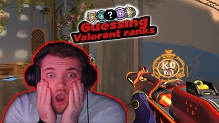 Streamer Tries to Guess VALORANT Ranks ...