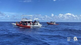 U.S. Coast Guard crews transfer 96 Haitian migrants to Bahamian authorities