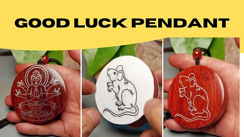 Good luck pendant |#woodenpendant |#Woodworking |#woodcarving |woodworking7900 |#shorts