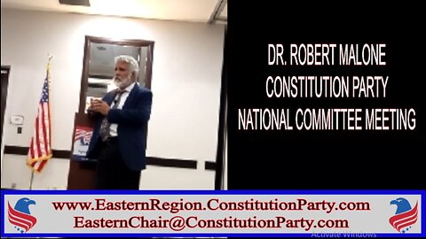 Constitution Party - Dr. Robert Malone