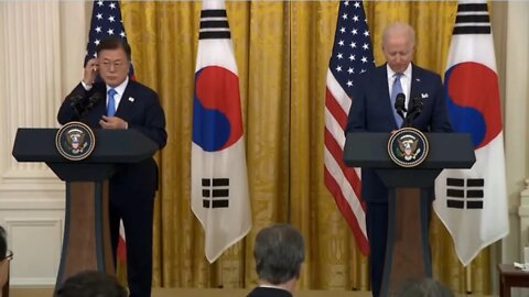 Joe Biden holds joint news conference with South Korean President Moon Jae-in