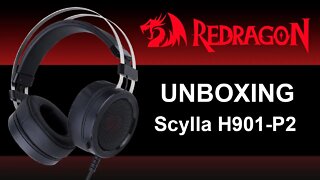 Unboxing - Headset Gamer Pro Scylla Modelo H901-P2 Redragon - (Português BR)