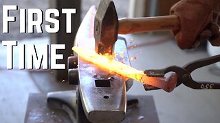 Forging a Railroad Spike Knife