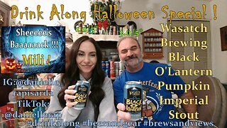 Drink Along Halloween Special: Wasatch Black O'Lantern Pumpkin Imperial Stout (1.0/5-3.0/5)