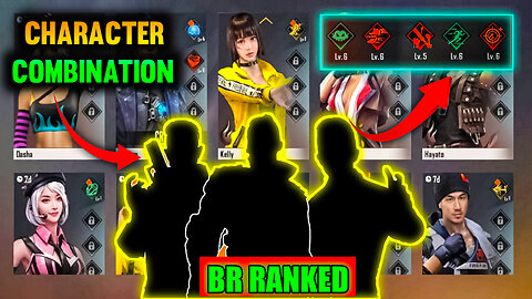 Best Character Combination For BR Rank (Squad Mode)🤫|Free Fire Character Combination Br Rank