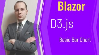 Basic bar chart using D3.js in Blazor