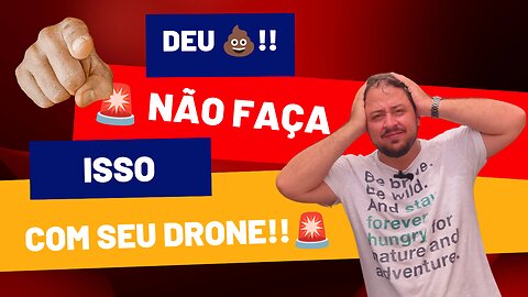 🚨DRONE #DJI MINI 3!!! Deu 💩!!! Não faça isso com seu Drone!!!😱🚨 #djimini3