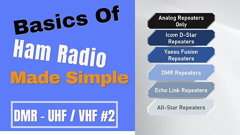 Basics Of Ham Radio UHF/VHF Part 2