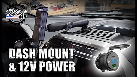 Install A BuiltRight Dash Mount W/ 12V Power Outlet & Wireless Charger / Ford F250