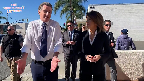 Democrat Newsom while flanked by security guards: "The Second Amendment is becoming a suicide pact."