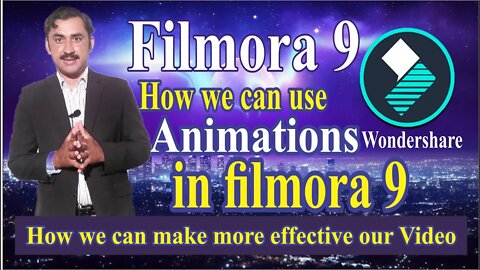 How we can add animation in filmora 9|Wondershare filmora 9|Sadar Khan TV