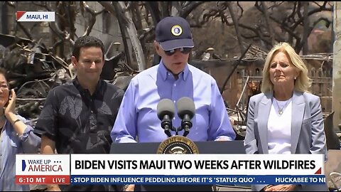 Biden Visits Lahaina Two Weeks After Tragedy