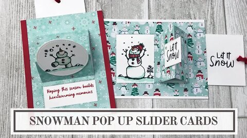 Snowman Pop Up Slider Card