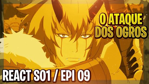 REACT - O ATAQUE dos OGROS!! - Tensei shitara Slime Datta Ken - S01 E09 Reaction