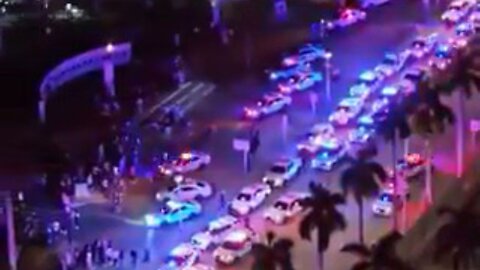 Insane Police Response To Massive Brawl At A Miami Marketplace