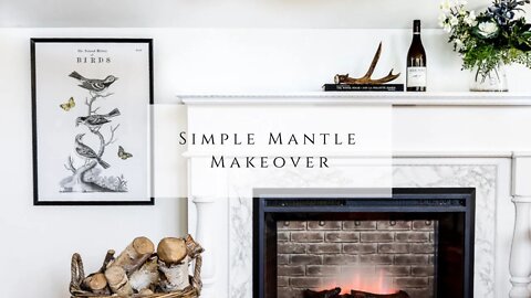 Simple Mantel Makeover