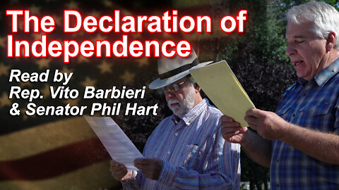 The Declaration of Independence, read by Rep. Vito Barbieri & Sen. Phil Hart