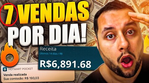 Hotmart: COMO FAZER 7 VENDAS por DIA como AFILIADO (SEM GASTAR)