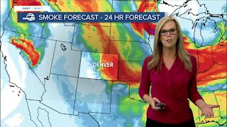 Flash Flood Watch for mtns, smoke returns to Colorado