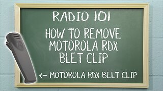 Motorola RDX Series Belt Clip Removal | Radio 101