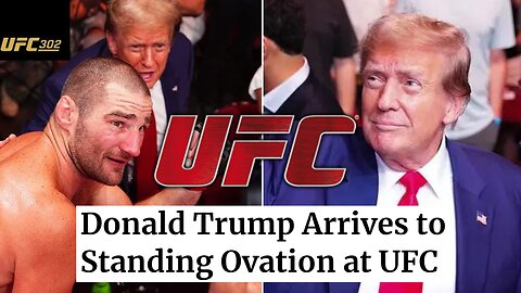 Donald Trump Receives MASSIVE Standing Ovation At UFC 302 After Conviction, The Fans LOVE Him!