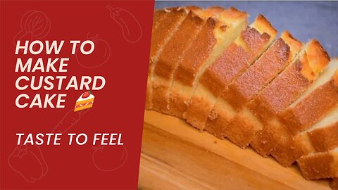 How to make custrd cake 🍰 😋😋😋
