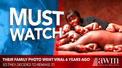 Family Of Sextuplets Recreates Famous Family Photo