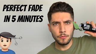 Perfect Fade Self-Haircut In 5 Minutes | How To Cut Men's Hair 2021
