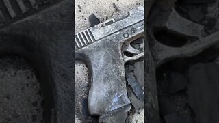 Sand Casting a Gun - Replica Glock 43x - Metal Foam Gun - Foam Casting