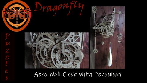 Aero Wall Clock With Pendulum 3D Wooden Puzzle