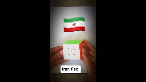 Iran flag on Rubik’s cube