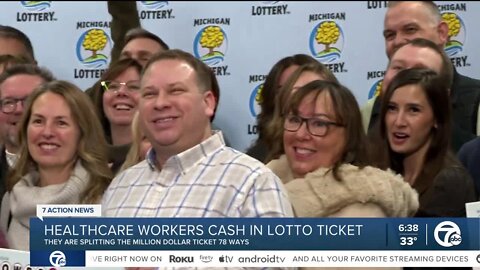 Healthcare workers cash in on $1 million Powerball prize