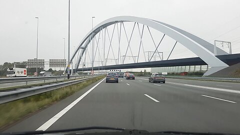 Dashcam Time-lapse Drive: Amersfoort to Schiphol 2 October 2023