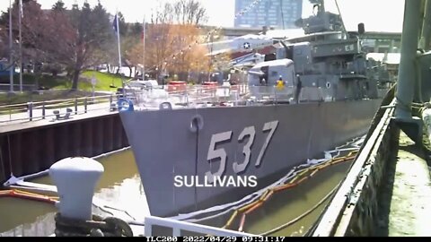U.S. Coast Guard timelapse shows USS The Sullivans progress