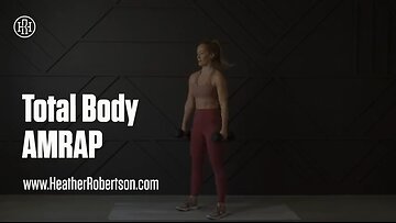 20 Minutes AMRAP Total Body Workout || Dumbbell workout || At home.