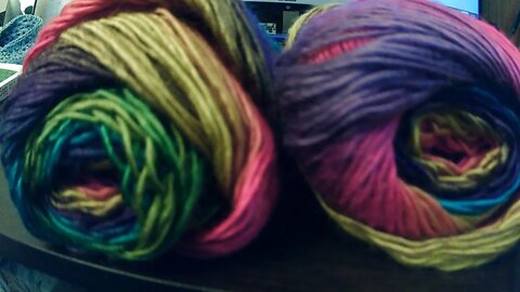 Birthday yarn from my sister. Hobbii & Micheal's.