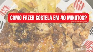 Como fazer a costela suína em 40 minutos?